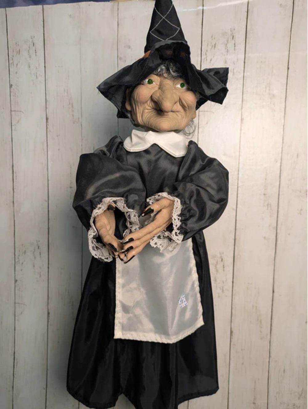 Vintage 24" Sonic Witch Animated Halloween Prop Glowing Eyes Sound Works